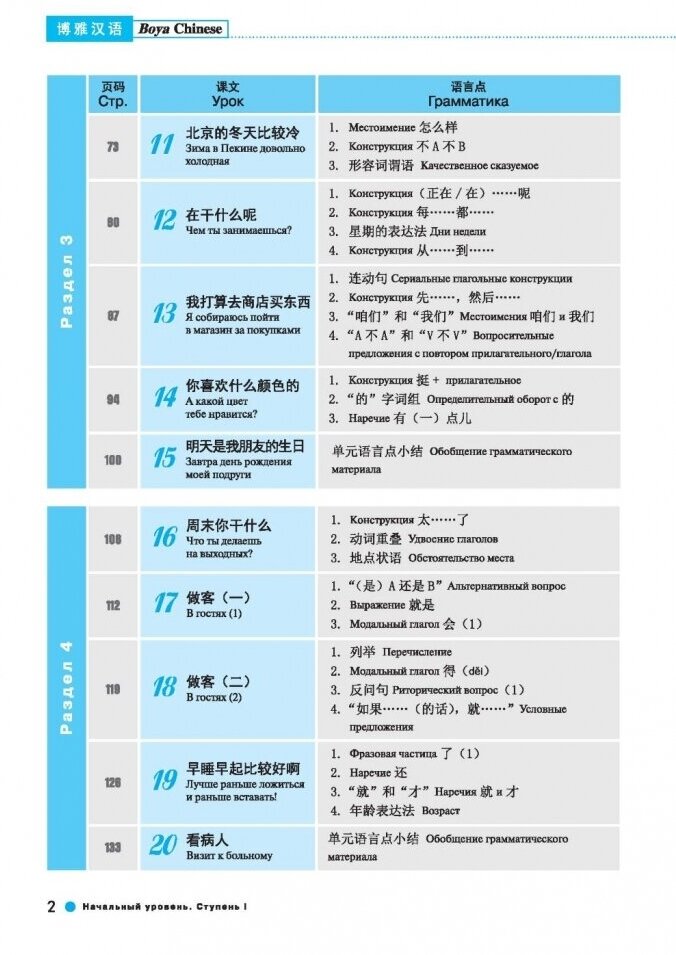 Курс китайского языка "Boya Chinese". Начальный уровень. Ступень 1. Учебник - фото №3
