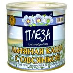 ПЛЕЗА Каша льняная вкус Натуральный с овсянкой, 400 г - изображение