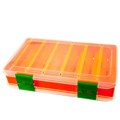 Fisherbox, Коробка 240D, оранжевая, двухсторонняя, 24х15х4см