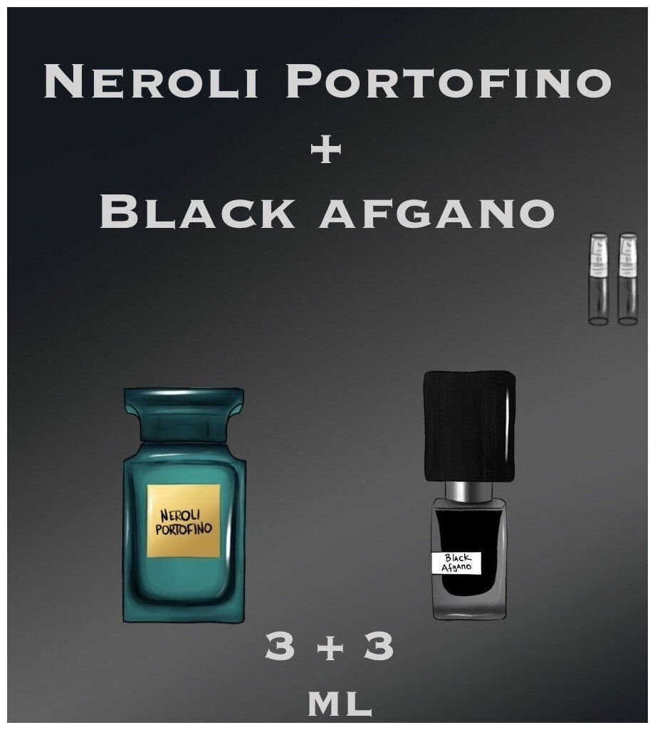 Масляные духи набор crazyDanKos Black Afgano + Neroli Portofino (Спрей 3+3 мл)
