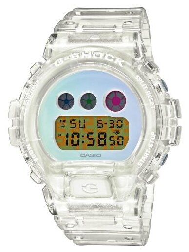 Наручные часы CASIO G-Shock, бесцветный, белый