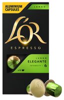 Кофе в капсулах L'OR Espresso Lungo Elegante (10 шт.)