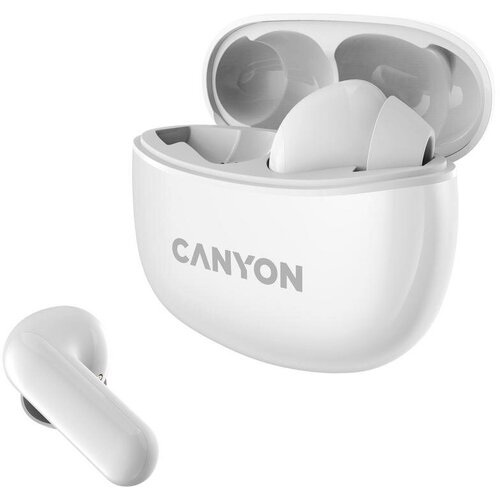 Наушники Canyon CNS-TWS5W беспроводные вкладыши с микрофоном TWS Bluetooth белый 177500₽