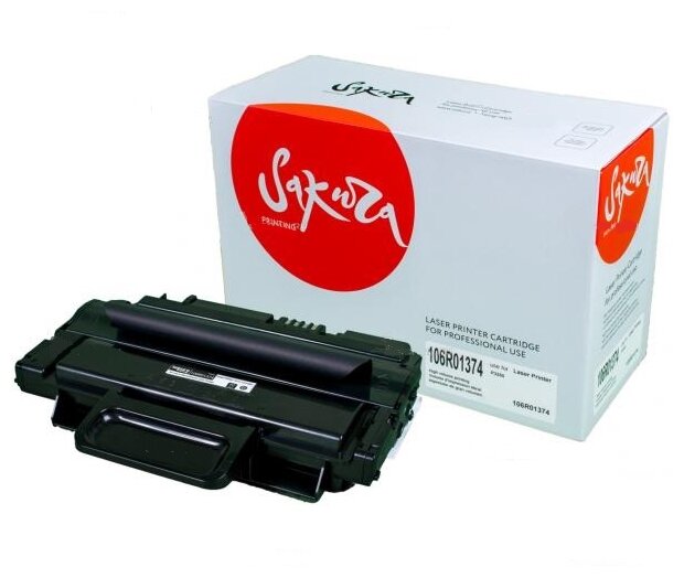 Картридж SAKURA 106R01374 для XEROX черный , 5000 стр