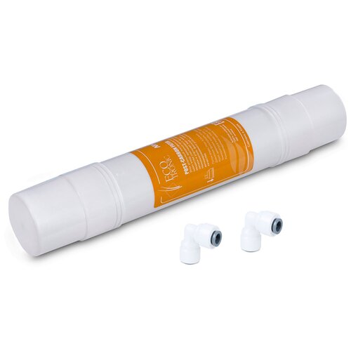 Фильтр #4 Ecotronic Post-carbon 14” в комплекте с угловыми фитингами.