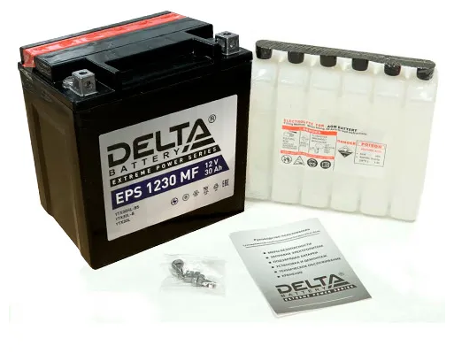 Мото аккумулятор DELTA EPS1230 MF