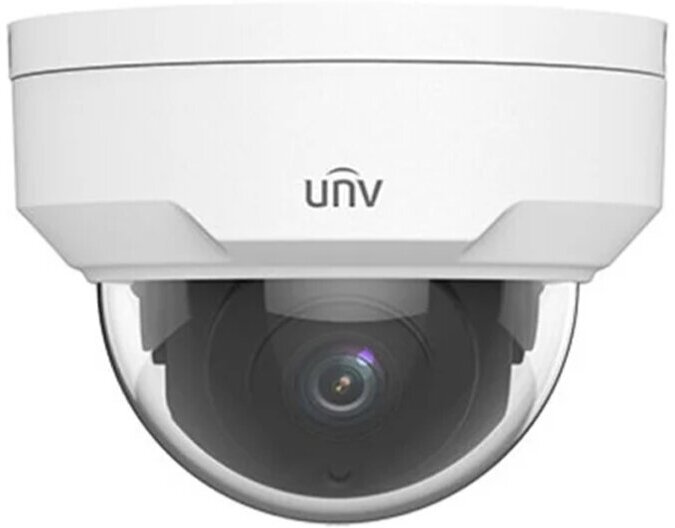 Uniview IPC322LB-DSF28K-G-RU Видеокамера IP купольная антивандальная {1/2.7 2 Мп КМОП @ 30 к/с, ИК-подсветка до 30м., 0.01 Лк @F2.0, объектив 2.8 мм,