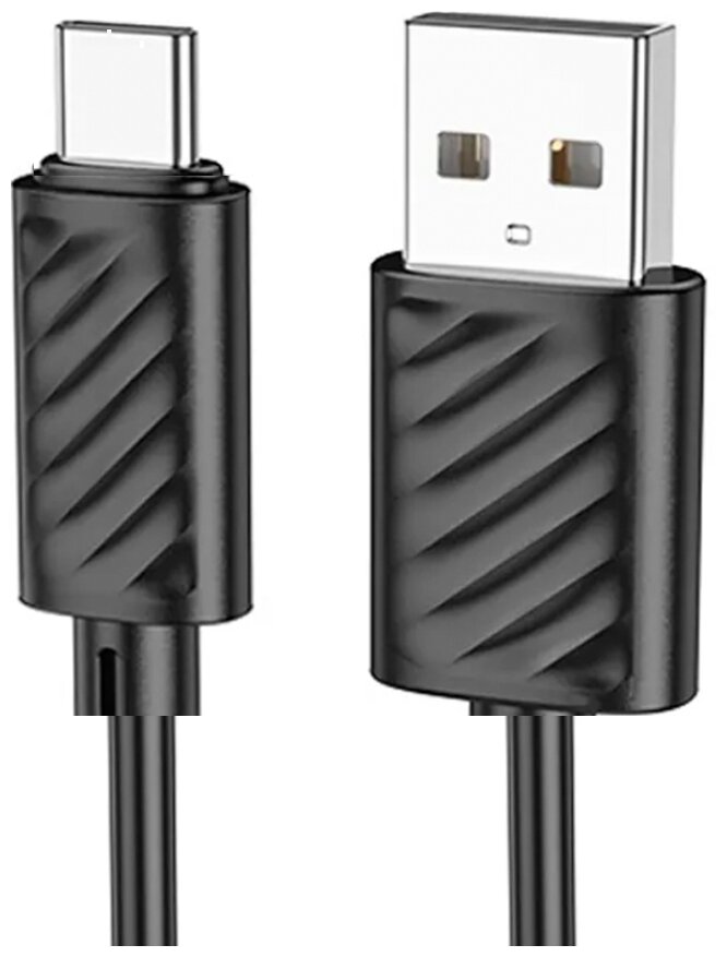 Кабель Hoco X88 USB - Type-C, 1 м, 1 шт, черный