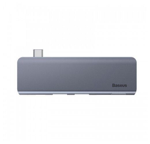 Хаб USB Baseus Harmonica 5in1 HUB Adapter Grey CAHUB-K0G