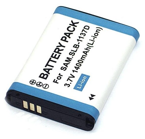 Аккумуляторная батарея Amperin для фотоаппарата Samsung Digimax i80 (SLB-1137D) 3.7V 1400mAh