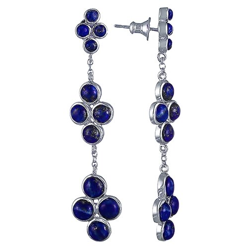 Серьги ELEMENT47 из серебра 925 пробы с лазуритами