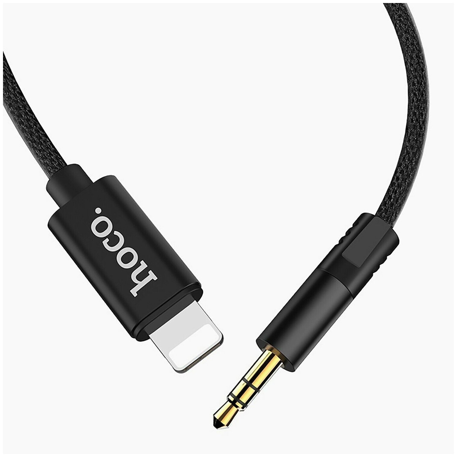 Адаптер Hoco UPA13 Sound Source Lightning - 3.5 Audio Cable Black (6957531096375) - фото №10