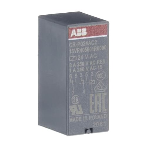 Промежуточное реле ABB 1SVR405601R0000 8 А 24 В вентилятор привода abb ffb0824ehe f00 r00 8038 дюйма 8 см 24 в 0 75 а