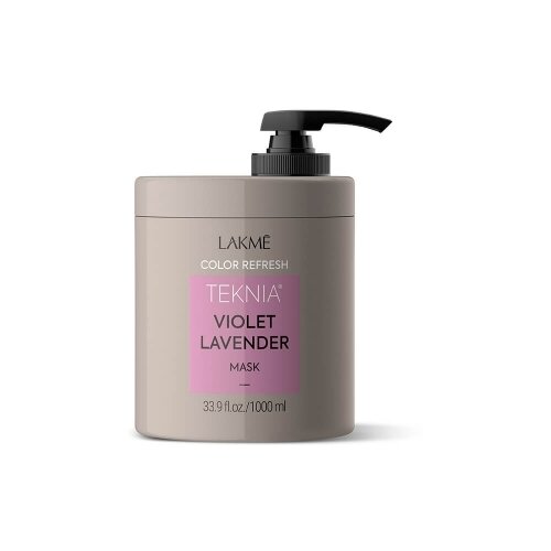 Lakme Teknia Refresh Violet Lavender Маска для обновления цвета фиолетовых оттенков волос, 1000 г, 1000 мл, банка kezy ultra violet mask маска для окрашенных волос 300 мл