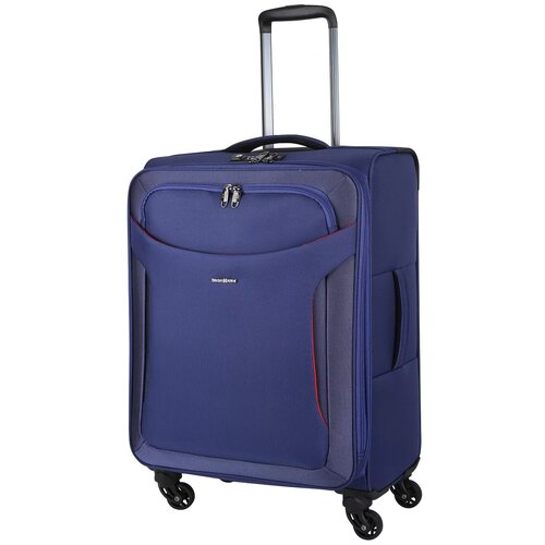 фото Чемодан eberhart pulse средний m полиэстер синий 36p-011-424