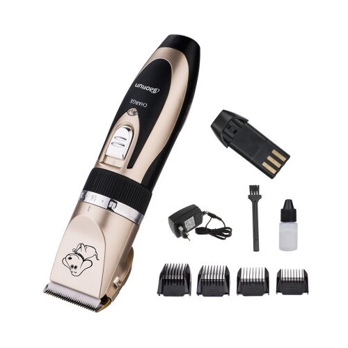 Машинка для стрижки собак и кошекBaoRun P2, 4 насадки