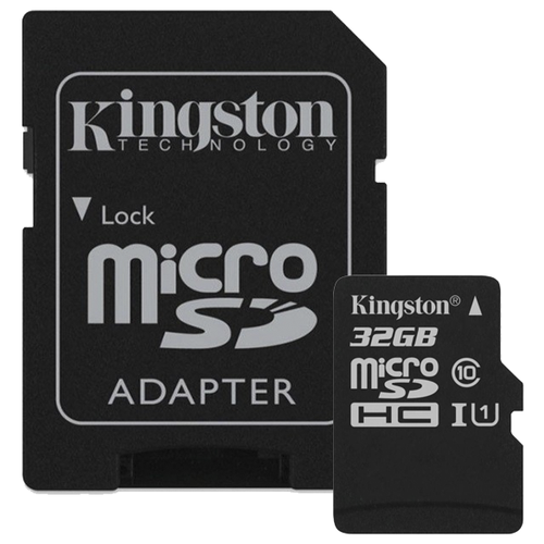 фото Карта памяти Kingston Canvas Select microSDHC Class 10 UHS-I U1 32GB + SD adapter (SDCS/32GB)