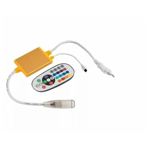 general контроллер для светодиодн ленты 12v 96w ip20 rgb w с ик пульт gdc rgbw 96 i ip20 12 511803 арт 621528 Контроллер для гибкого неона RGB 220V 1200W IP65 GDC-RGB-1200-NL-IP67-220 512115 General