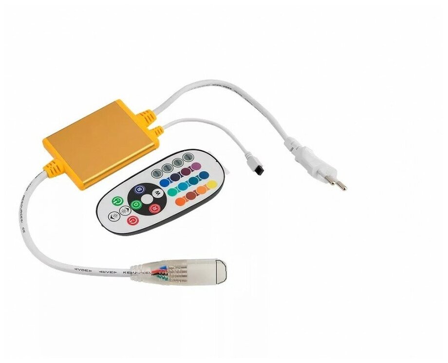 Контроллер для гибкого неона RGB 220V 1200W IP65 GDC-RGB-1200-NL-IP67-220 512115 General