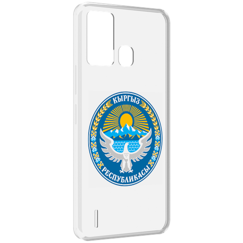 Чехол MyPads герб-киргизия для ITEL S16 / ITEL Vision 1 Pro задняя-панель-накладка-бампер