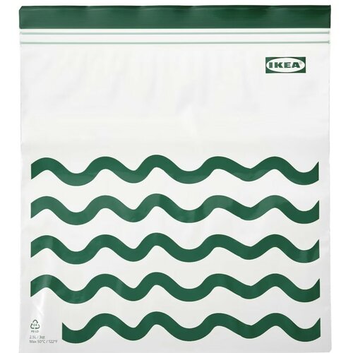 Пакеты IKEA ISTAD, пищевой, многоразовый пакет zip-lock, для заморозки и хранения 2.5л