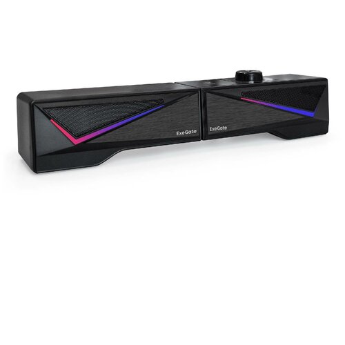 Саундбар EXEGATE Allegro 170 (питание USB, Bluetooth, 2х3Вт (6Вт RMS), 60-20000Гц, цвет черный, RGB подсветка, с возможностью трансформации