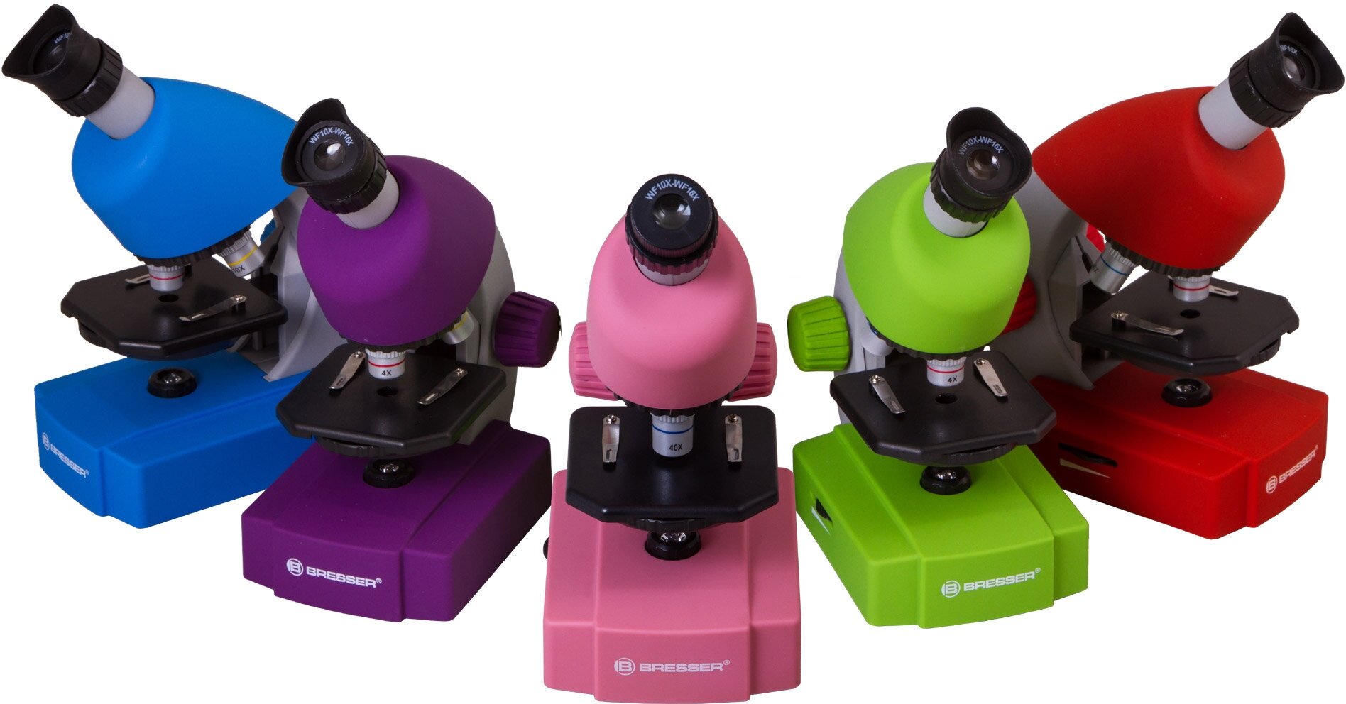Микроскоп Bresser Junior 40X-640X, Синий — фото 1