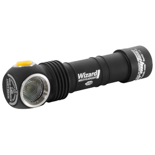 фото Ручной фонарь ArmyTek Wizard v3 XP-L Magnet USB + 18650 Li-Ion (тёплый свет) черный