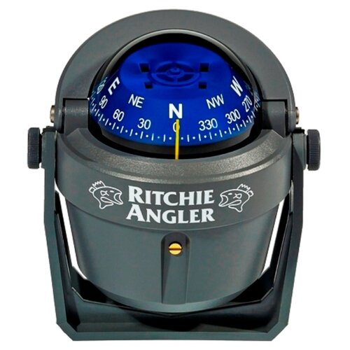 Компас Ritchie Angler, серый корпус синий циферблат, на кронштейне