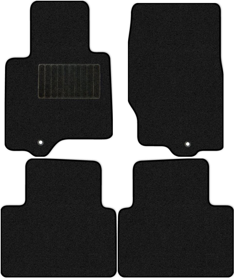 Коврики в салон текстильные Allmone "Стандарт" для Infiniti QX50 1 (suv) 2013 - 2018, черные, 4шт. / Инфинити
