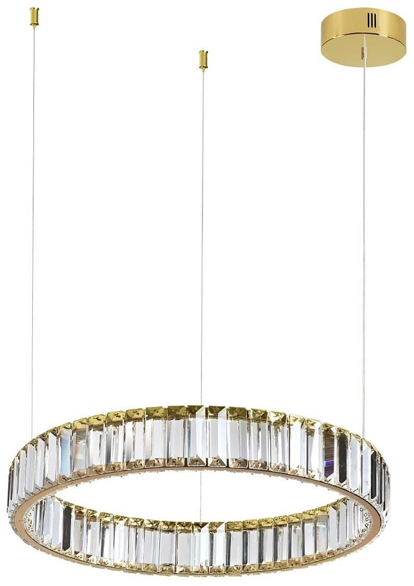 Подвесная люстра Odeon Light Vekia 5015/30L, LED, 30Вт, кол-во ламп:1шт, Золото