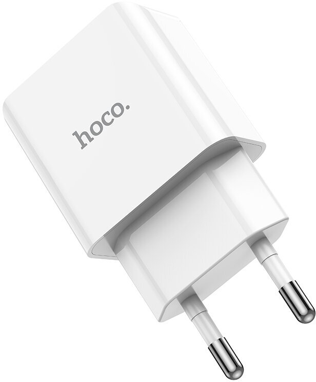 Сетевое зарядное устройство HOCO C106A 1xUSB, 2.1A, 10.5W, белый