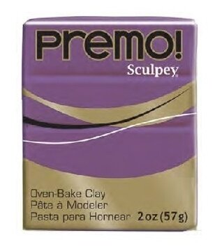 Полимерная глина Sculpey Premo, 57 г, фиолетовый (PE02)