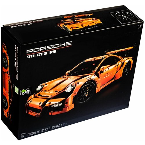Конструктор Porsche 911 GT3 RS / Совместимый с Лего и Lego Technic 2758 деталей / Подарок мальчику / Technicа 40027