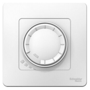 фото Светорегулятор поворотно-нажимной BLANCA, 400 Вт, белый BLNSS040011 Schneider Electric