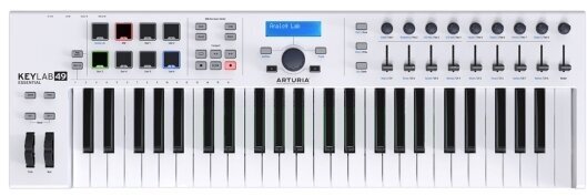 Arturia KeyLab Essential 49 49 клавишная MIDI клавиатура, ПО Analog Lab 2, Ableton Live Lite, UVI Gr