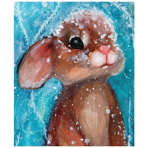 Картина по номерам Кролик 40х50 см АртТойс картина по номерам цветочный кролик 40х50 см