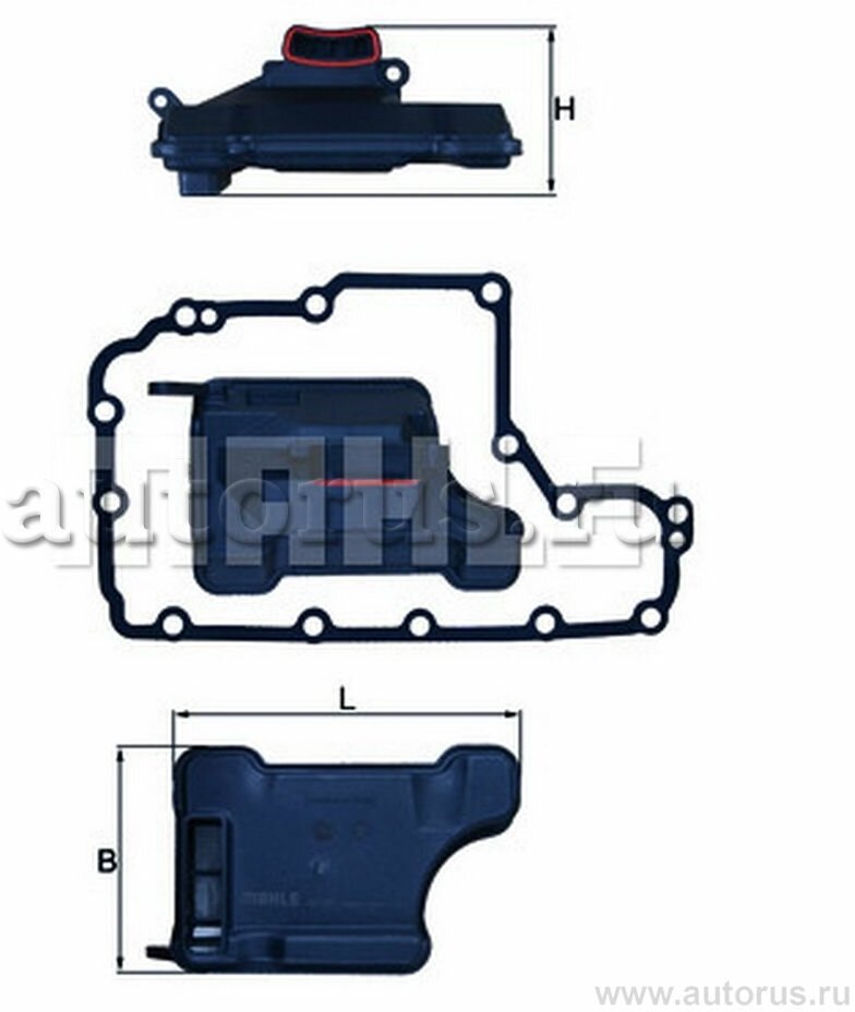 Фильтр АКПП с прокладкой поддона HX157D KNECHT/MAHLE