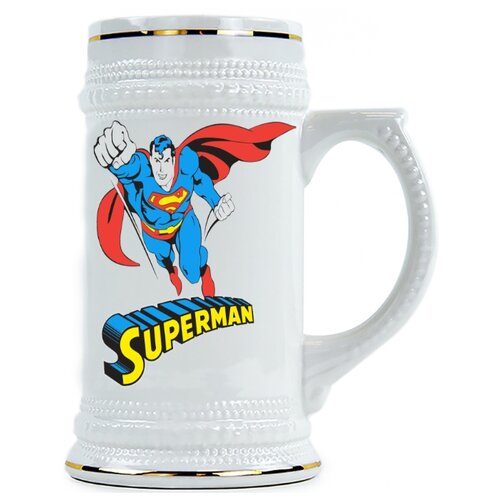фото Пивная кружка superman летит drabs