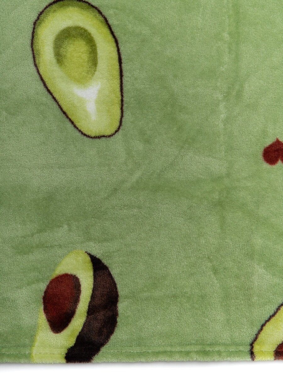 Плед TexRepublic Absolute flannel Авокадо Фланель 1,5 сп. Зеленый - фотография № 4