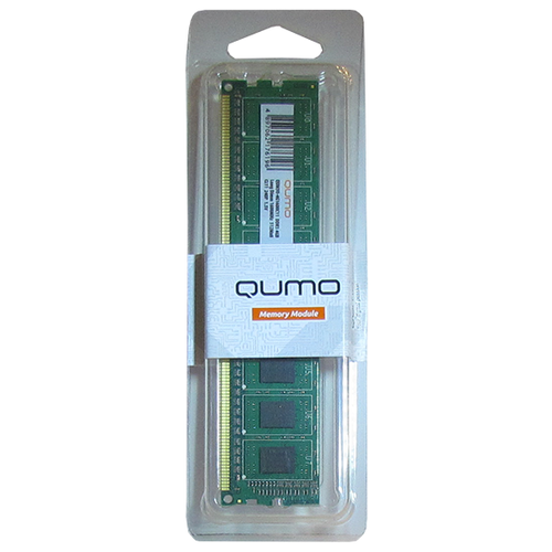 Оперативная память Qumo 4 ГБ DDR3 1600 МГц DIMM CL11 QUM3U-4G1600C11 оперативная память qumo 4 гб ddr3 1600 мгц sodimm cl11 qum3s 4g1600c11