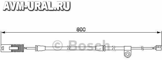 Датчик износа тормозных колодок передний Bosch 1987474945 для BMW X5