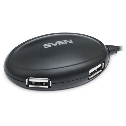 USB-концентратор SVEN HB-401, black usb концентратор sven hb 401 разъемов 4 120 см черный