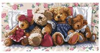 Белоснежка Набор для вышивания Медвежья семейка 46,5 x 23,5 см (1305)