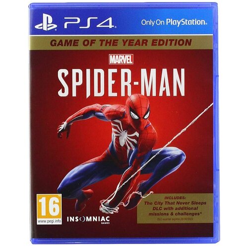 Диск для PlayStation 4 Marvel Человек-паук Издание Игра года PS4 рус 3749₽