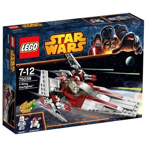 конструктор lego star wars истребитель a wing сопротивления 75248 LEGO Star Wars 75039 Звездный истребитель V-Wing, 201 дет.