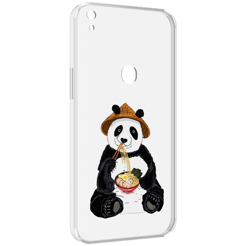 Чехол MyPads панда-любит-лапшу для Alcatel SHINE LITE 5080X 5.0 задняя-панель-накладка-бампер