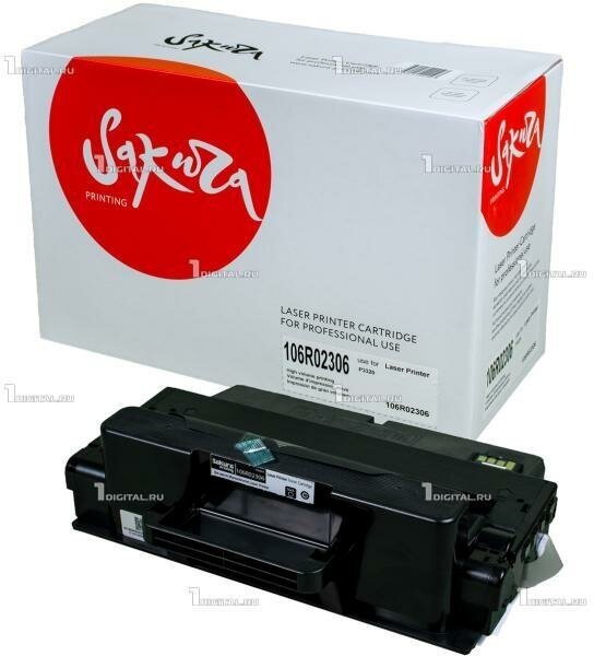 Картридж SAKURA 106R02306 черный для Xerox Phaser 3320 совместимый (11K) (SA106R02306)