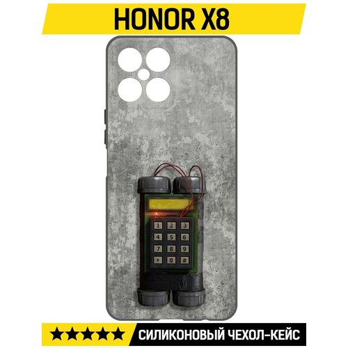 Чехол-накладка Krutoff Soft Case Cтандофф 2 (Standoff 2) - C4 для Honor X8 черный чехол накладка krutoff soft case cтандофф 2 standoff 2 c4 для tcl 305 черный