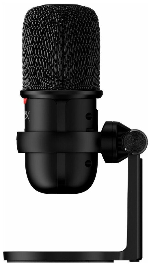 Микрофон HyperX SoloCast черный, проводной, настольный, подвесной, -6 дБ, от 20 Гц до 20000 Гц, кабель - 200 см, USB